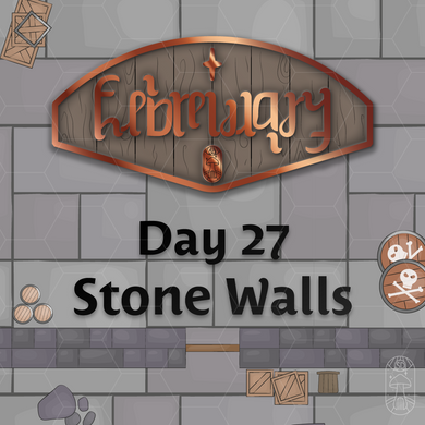 Febrewary Dungeon Walls RPG Map Assets